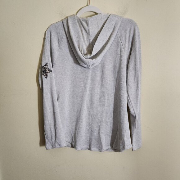 Inc International Concept Sequin Star Hoodie Size M - Picture 4 of 8